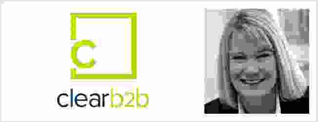 ClearB2B logo and Julie Clare
